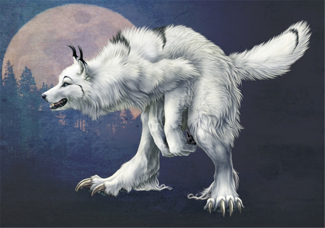 長(zhǎng)白山多次出現(xiàn)“狽”，最早記載于西漢，奔跑時(shí)前腿搭在狼身上