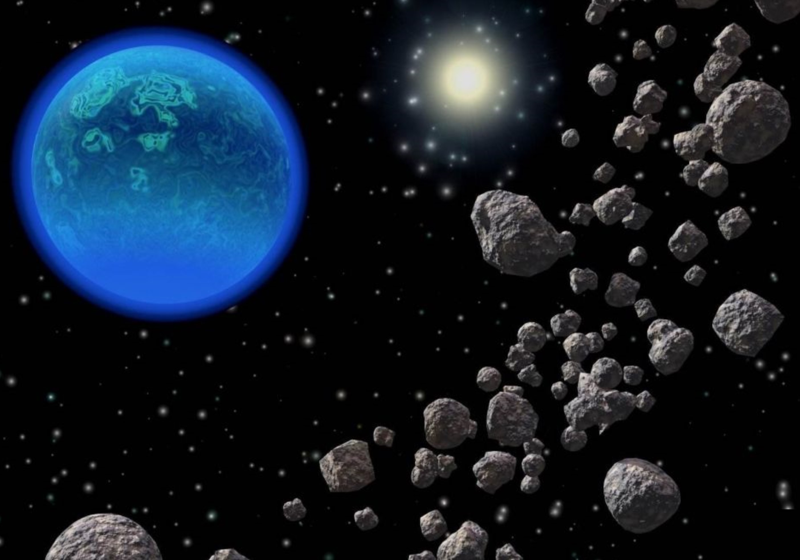 茫茫宇宙，為啥飄蕩著這么多石頭，由石頭組成的行星有幾多